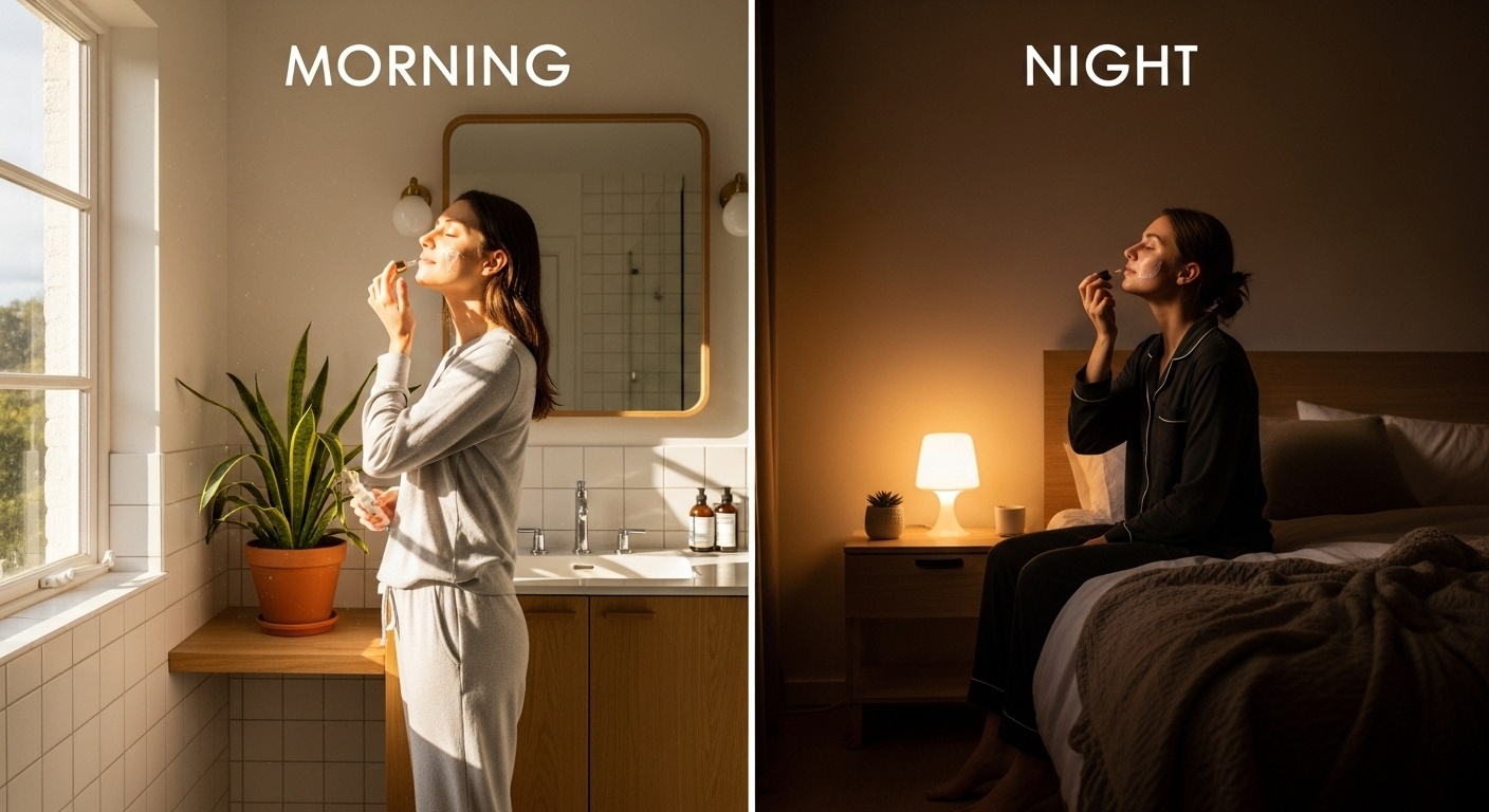 apply hyaluronic acid at daytime and night